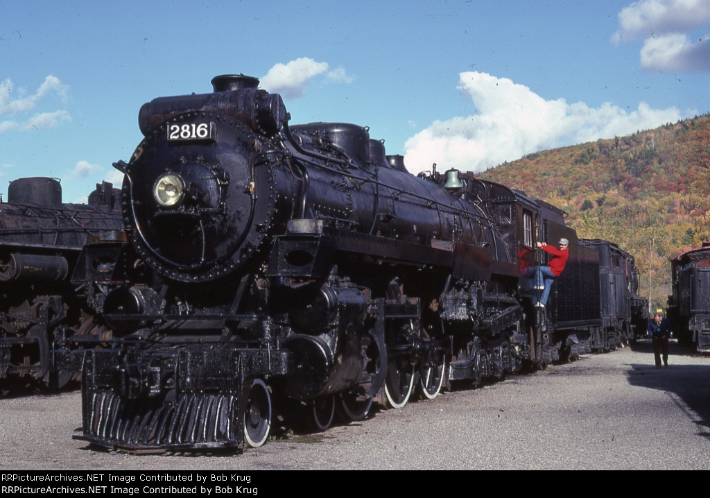 CP 2816  back when it was displayed by Steamtown USA 
